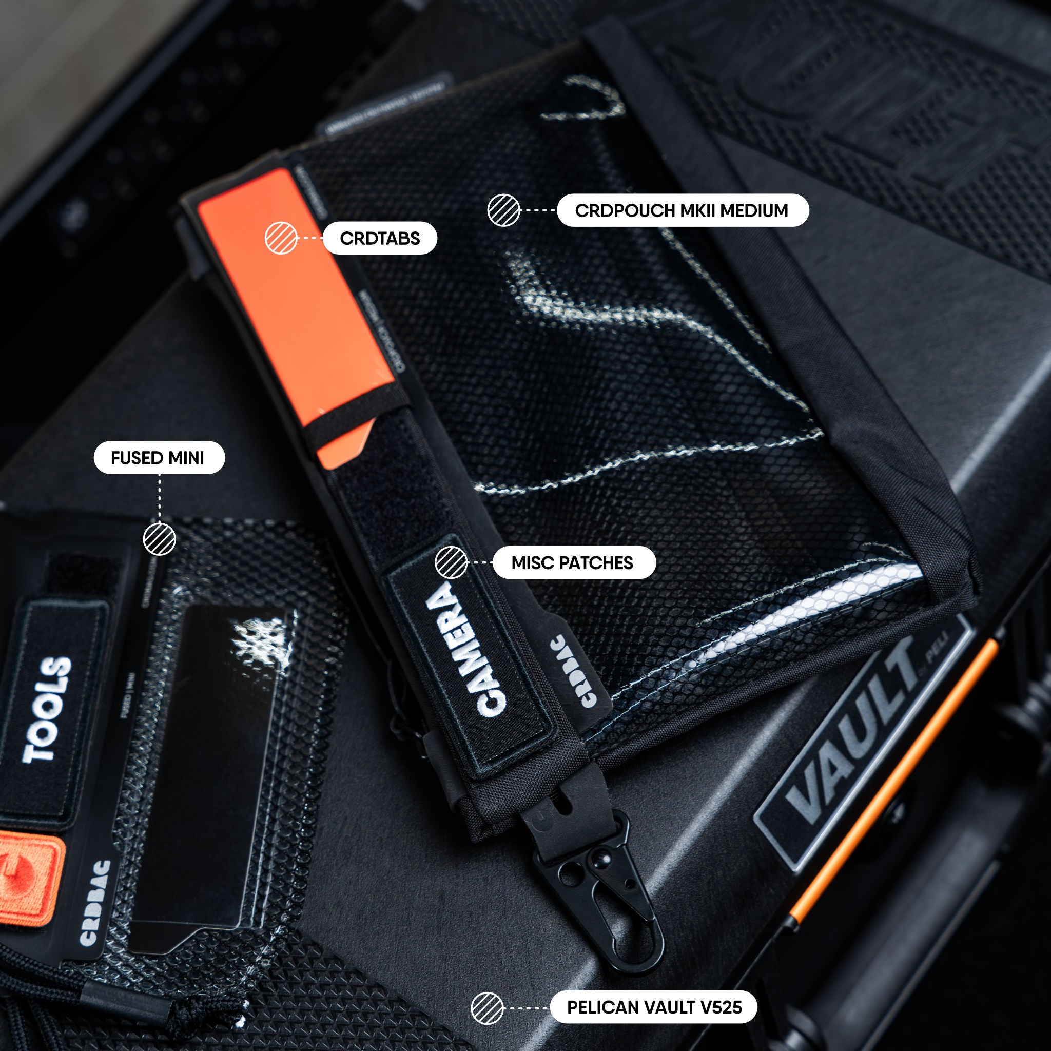 CRDPOUCH 4 Storlekar Organiseringsset