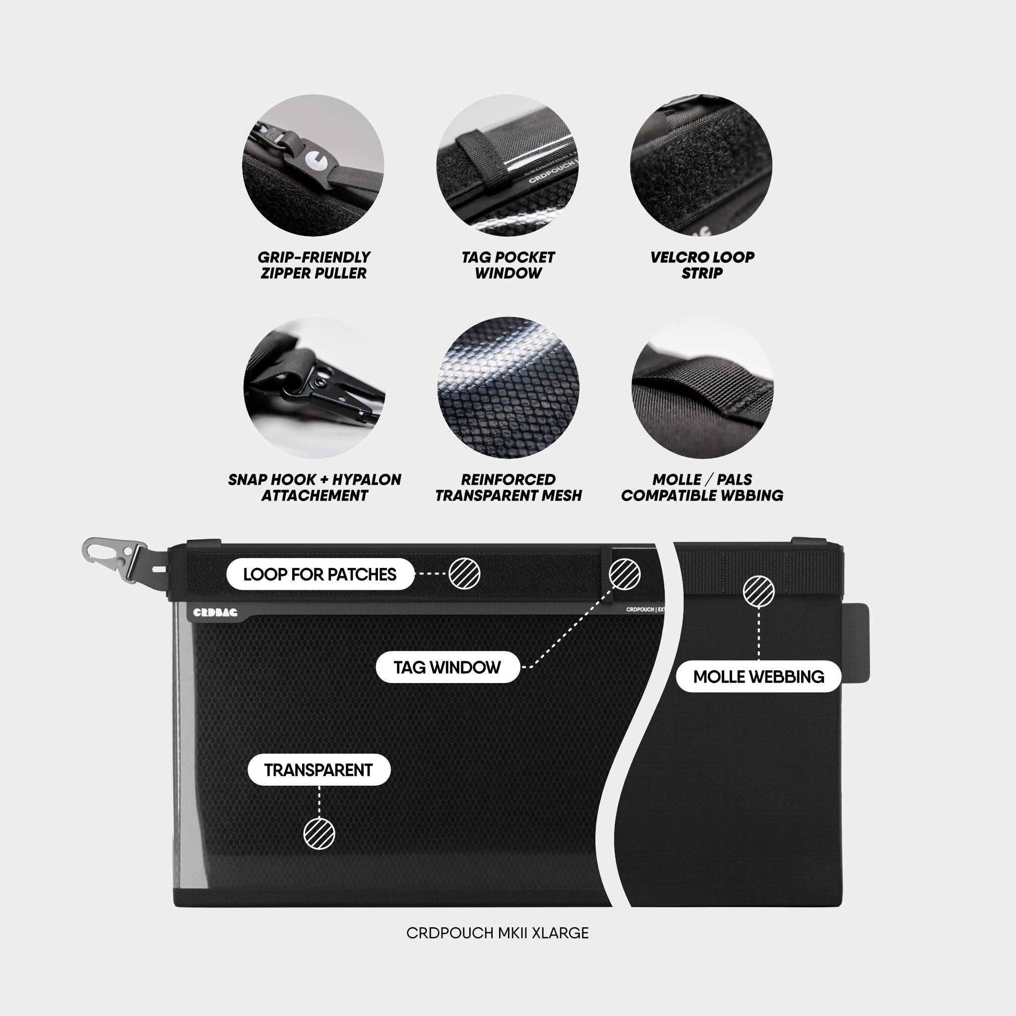 CRDPOUCH Tactical MOLLE Organizer XLarge