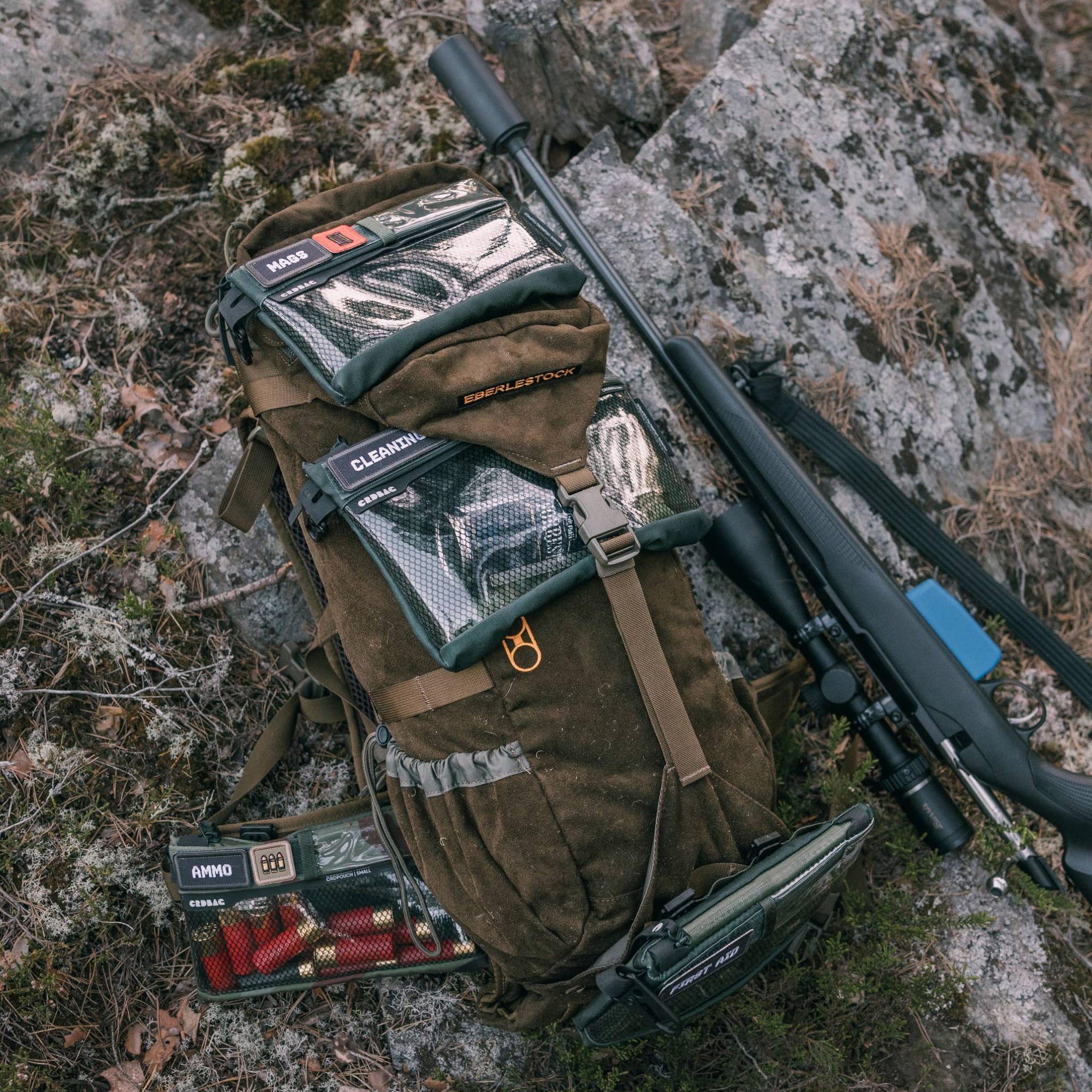 CRDPOUCH 4 Storlekar Tactical MOLLE Organiseringsset